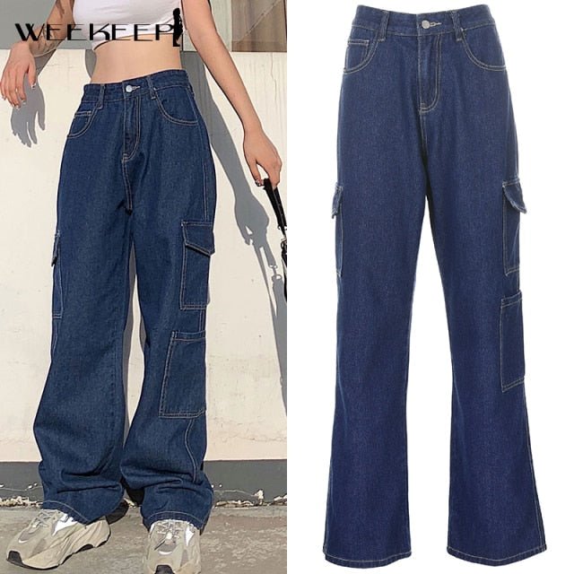 WEEKEEP Wildly Comfortable High Waist Cargo Pants - My She Shop