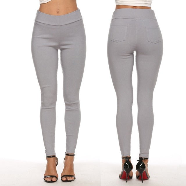 YEJABAR Soft Slim Pocket Jeggings Pants - My She Shop