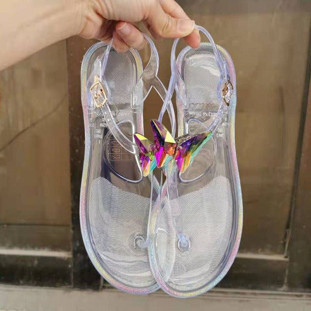 ZONNEBLOEM Crystal Jelly Beach Sandals - My She Shop