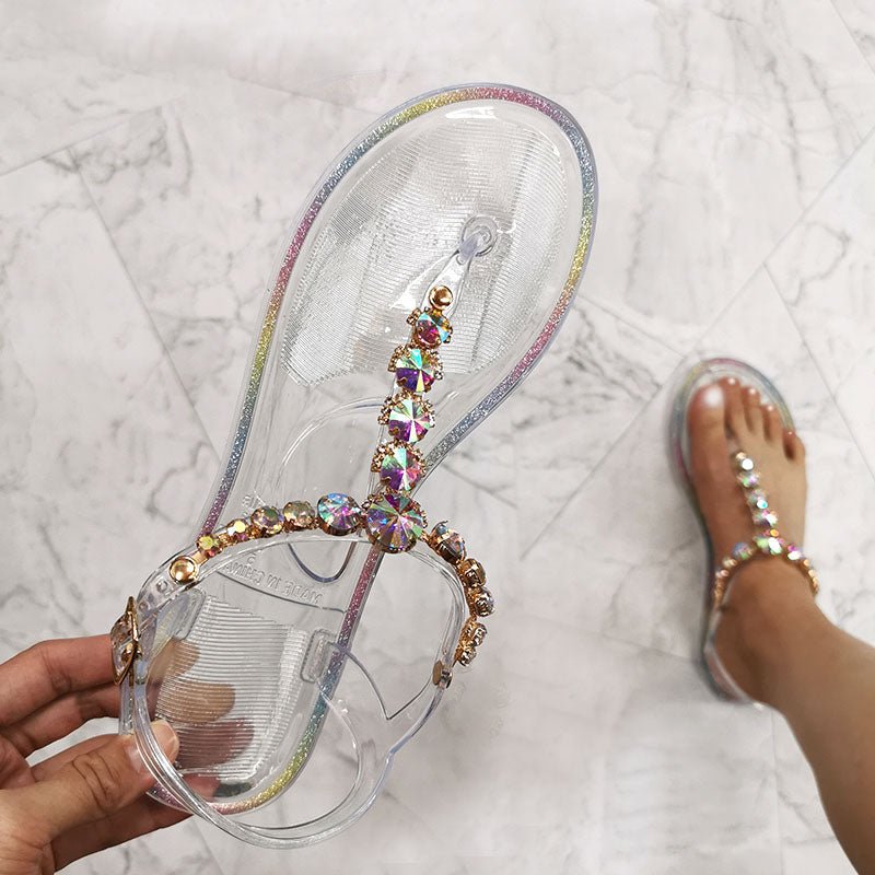 ZONNEBLOEM Crystal Jelly Beach Sandals - My She Shop