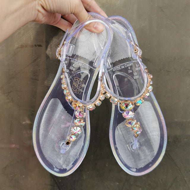 ZONNEBLOEM Crystal Jelly Beach Sandals - My She Shop