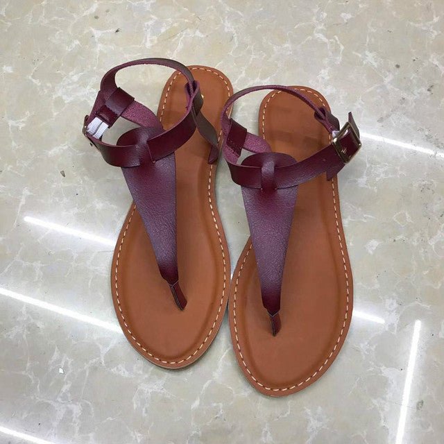 ZONNEBLOEM Leather Buckle Sandals - My She Shop