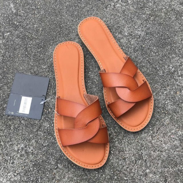 ZONNEBLOEM Leather Sandal Shoes - My She Shop